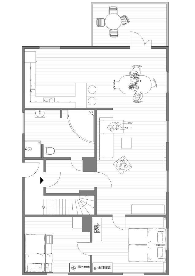 Old School Pa Eidslandet - Exclusive Apartment Ngoại thất bức ảnh